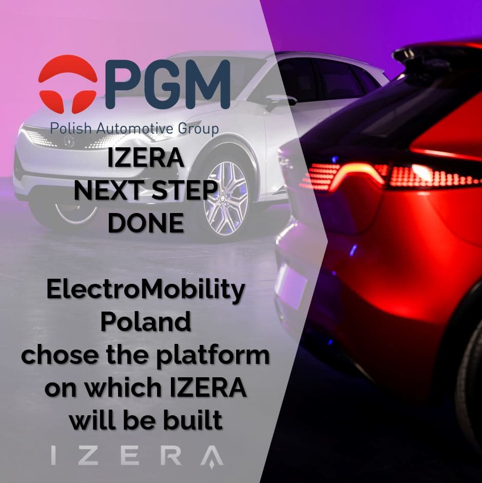ElectroMobility Poland have chosen the platform for IZERA EV