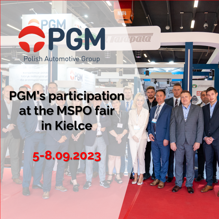 PGM’s participation in the MSPO fair in Kielce, September 5-8, 2023